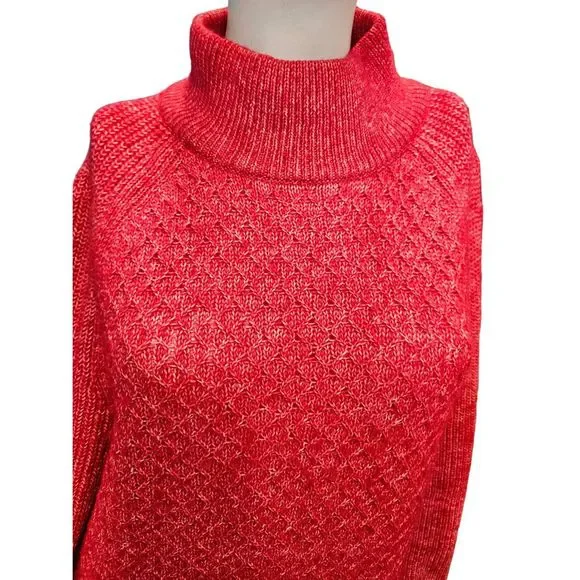 Talbots Pink Textured Sweater size Large Womens Fall Winter - Picture 4 of 9